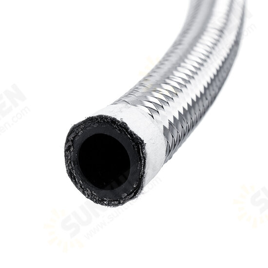 20FT AN4 AN6 AN8 AN10 Fuel Hose Oil Gas Line Pipe Stainless Steel Braided