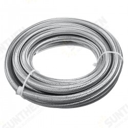 20FT AN4 AN6 AN8 AN10 Fuel Hose Oil Gas Line Pipe Stainless Steel Braided 20FT AN4 AN6 AN8 AN10 Fuel Hose Oil Gas Line Pipe Stainless Steel Braided