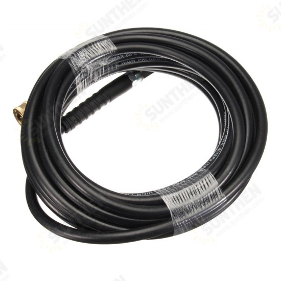 20M 5800PSI High Pressure Hose Washer Tube 3/8 Inch Quick Connect Adapter