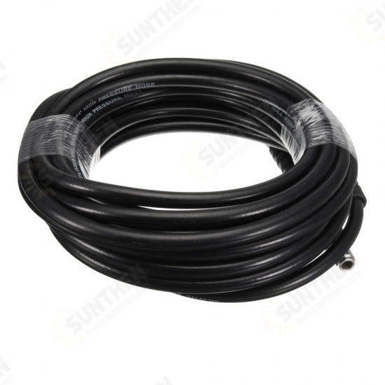 20M 5800PSI High Pressure Hose Washer Tube 3/8 Inch Quick Connect Adapter