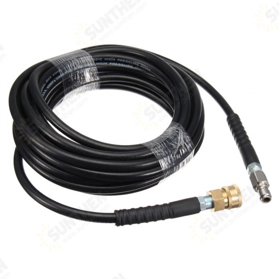 20M 5800PSI High Pressure Hose Washer Tube 3/8 Inch Quick Connect Adapter