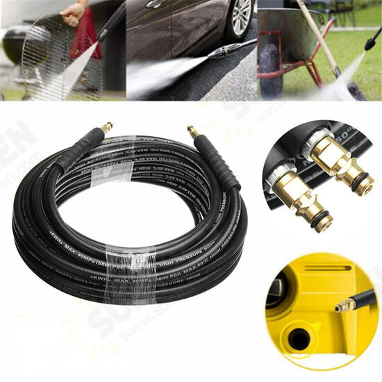 20M Pressure Washer Hose With Yellow Quick Connect Adapter For Karcher K Series