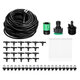 20m 66 Inch Spray Hose and 20pcs Sprinkler Nozzle Garden Patio Water Mist Coolant System