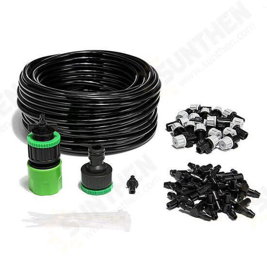 20m 66 Inch Spray Hose and 20pcs Sprinkler Nozzle Garden Patio Water Mist Coolant System 20m 66 Inch Spray Hose and 20pcs Sprinkler Nozzle Garden Patio Water Mist Coolant System