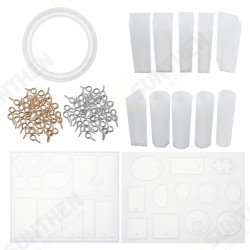 213Pcs Jewelry Hand Making Tools Crafts Screws Cameo Pendants Resin Molds 213Pcs Jewelry Hand Making Tools Crafts Screws Cameo Pendants Resin Molds