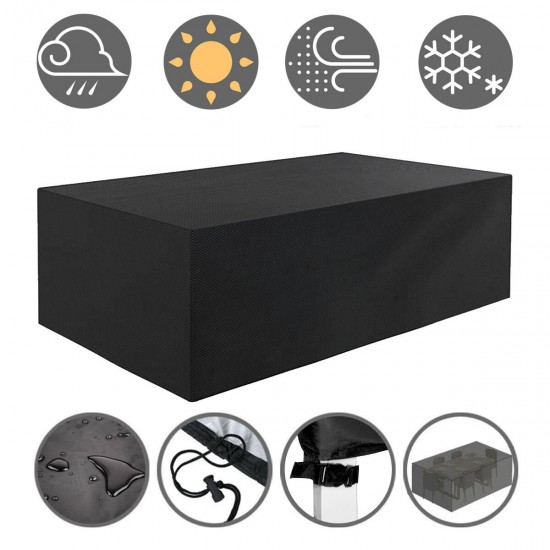 242x162x100cm 420D Patio Garden Outdoor Furniture Set Protector Cover Table Chair Waterproof Cover