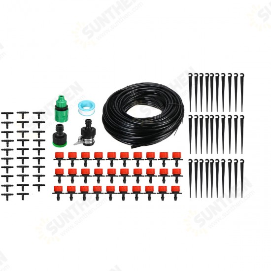 25m DIY Plant Self Watering Micro Drip Irrigation System Garden Hose Equipment Set for Garden Greenhouse 25m DIY Plant Self Watering Micro Drip Irrigation System Garden Hose Equipment Set for Garden Greenhouse