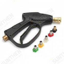 2600PSI High Pressure Water Gun Adapter With 5pcs GMP2.5 Spray Nozzles Tips for Watering Tools