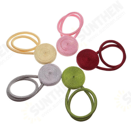 2Pcs Magnetic Ball Window Curtain Buckle Holder Tieback Tie Backs Clips