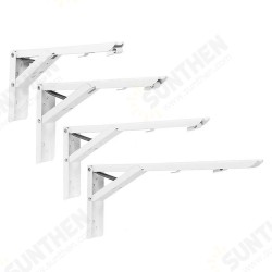 2pcs 8/10/12/14 Inch Folding Triangle Bracket Heavy Duty Steel L-Shaped Storage Wall Shelf Bracket 2pcs 8/10/12/14 Inch Folding Triangle Bracket Heavy Duty Steel L-Shaped Storage Wall Shelf Bracket