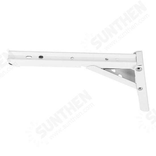 2pcs 8/10/12/14 Inch Folding Triangle Bracket Heavy Duty Steel L-Shaped Storage Wall Shelf Bracket