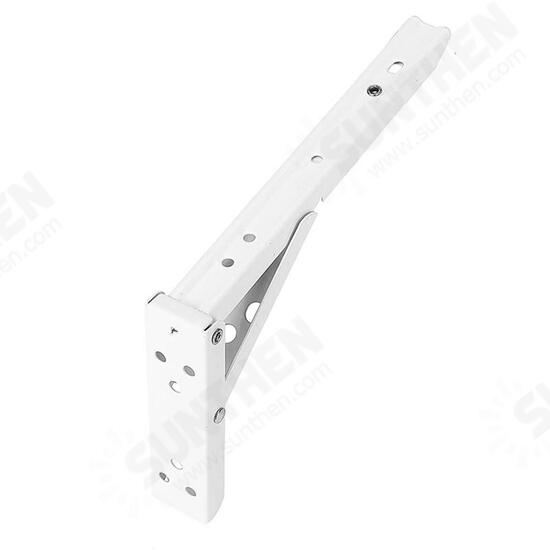 2pcs 8/10/12/14 Inch Folding Triangle Bracket Heavy Duty Steel L-Shaped Storage Wall Shelf Bracket