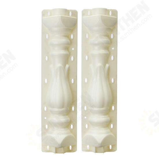 2pcs Mould Balustrades Mold for Concrete Plaster Cement Garden Plastic Casting