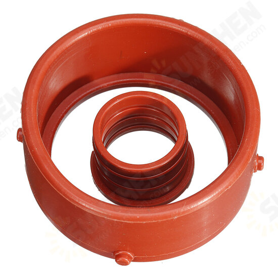 2pcs Red Turbo & Breather Intake Seal Kit For Mercedes-Benz OM642 #A6420940080 #A6420940580