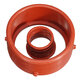 2pcs Red Turbo & Breather Intake Seal Kit For Mercedes-Benz OM642 #A6420940080 #A6420940580