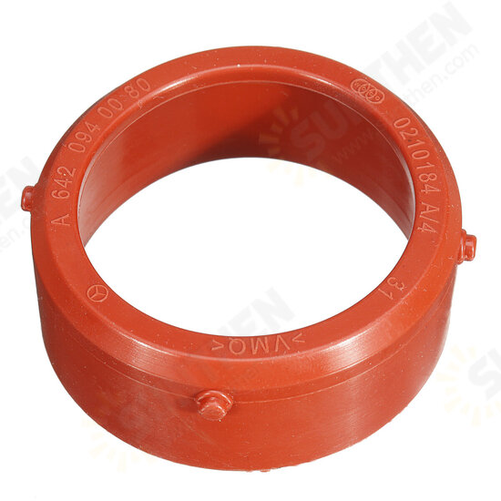 2pcs Red Turbo & Breather Intake Seal Kit For Mercedes-Benz OM642 #A6420940080 #A6420940580