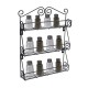 3 Tier Kitchen Bottle Spice Rack Jar Holder Storage Shelf Organizer Wall Mount