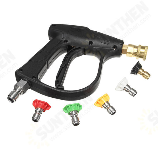3000PSI High Pressure Water Gun Adapter With 5pcs Nozzles for High Pressure Water Cleaner 3000PSI High Pressure Water Gun Adapter With 5pcs Nozzles for High Pressure Water Cleaner