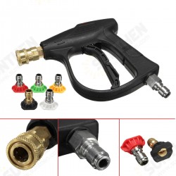 3000PSI High Pressure Water Gun Adapter With 5pcs Nozzles for High Pressure Water Cleaner 3000PSI High Pressure Water Gun Adapter With 5pcs Nozzles for High Pressure Water Cleaner