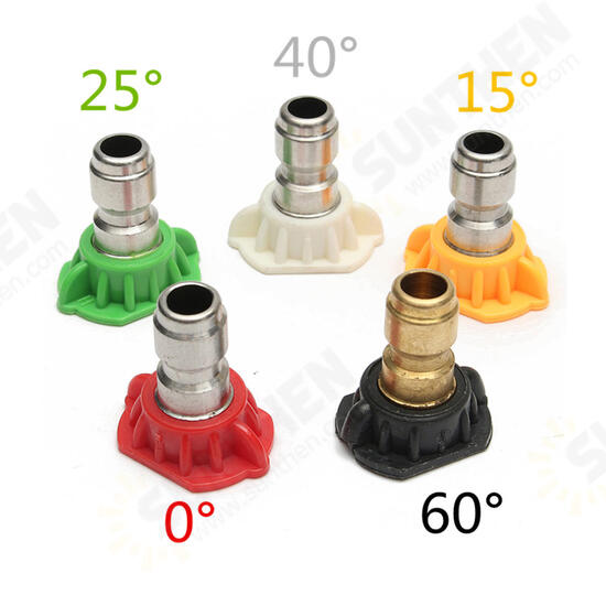 3000PSI High Pressure Water Gun Adapter With 5pcs Nozzles for High Pressure Water Cleaner