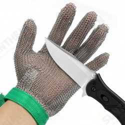 304 Stainless Steel Protective Gloves Grade Level 5 Cut Resistant Gloves Mesh Metal Wire Glove for Mechanical Operation Handling Hand Protection 304 Stainless Steel Protective Gloves Grade Level 5 Cut Resistant Gloves Mesh Metal Wire Glove for Mechanical Operation Handling Hand Protection