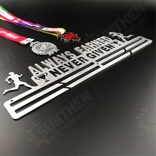 32 Medals Holder Sport Stainless Steel Running Medal Hanger Display Rack Decorations 32 Medals Holder Sport Stainless Steel Running Medal Hanger Display Rack Decorations