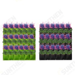 36 Pockets Vertical Flower Growing Planting Bag Wall Hanging Pot Garden Planter 36 Pockets Vertical Flower Growing Planting Bag Wall Hanging Pot Garden Planter