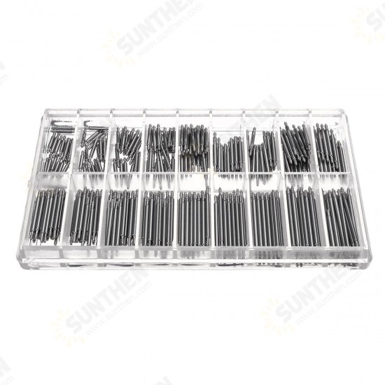 360Pcs Stainless Steel 8-25mm Watch Band Strap Spring Bars Link Pins Watch Repair Set