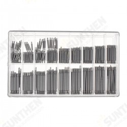 360Pcs Stainless Steel 8-25mm Watch Band Strap Spring Bars Link Pins Watch Repair Set
