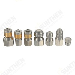 3/8 Inch 1/8 Inch 1/4 Inch High Pressure Drain Hose Nozzle Sewer Cleaning Jetter Nozzle 3/8 Inch 1/8 Inch 1/4 Inch High Pressure Drain Hose Nozzle Sewer Cleaning Jetter Nozzle