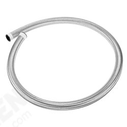3FT AN4 AN6 AN8 AN10 Fuel Hose Oil Gas Line Pipe Stainless Steel Braided Silver 3FT AN4 AN6 AN8 AN10 Fuel Hose Oil Gas Line Pipe Stainless Steel Braided Silver