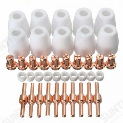 40pcs Air Plasma Cutter Cutting Consumables Extend Fit PT-31 LG-40 Torch CUT-40 50 40pcs Air Plasma Cutter Cutting Consumables Extend Fit PT-31 LG-40 Torch CUT-40 50