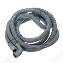 4M Wash Machine Dishwasher Drain Hose Outlet Water Pipe Flexible Extension 22mm With Bracket 4M Wash Machine Dishwasher Drain Hose Outlet Water Pipe Flexible Extension 22mm With Bracket