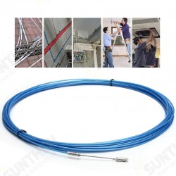 5-50m Electric Spiral Cable Push Puller Conduit Snake Cable Rodder Fish Tape Wire Guide