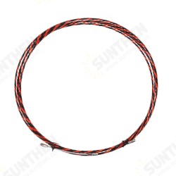 5-50m Electric Spiral Cable Push Puller Conduit Snake Cable Rodder Fish Tape Wire Guide