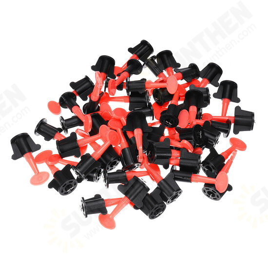 50 Sets Plastic T Wall Floor Ceramic Leveler Tools Tile Spacers Tile Leveling System Kit