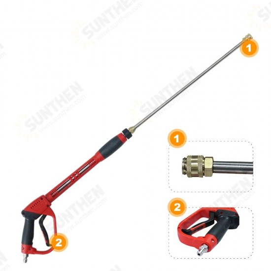 5000 PSI Tool Daily Deluxe Pressure Washer Spear with Replacement Wand Extension and 5 Nozzle Tips 5000 PSI Tool Daily Deluxe Pressure Washer Spear with Replacement Wand Extension and 5 Nozzle Tips