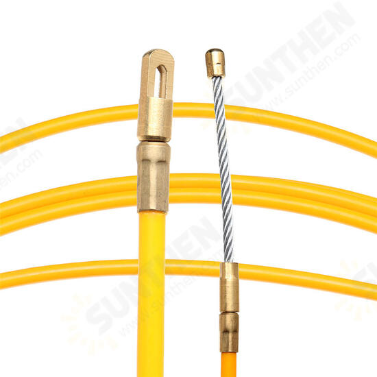 5/15/25m Length x 6mm Dia. Fiberglass Wire Cable Puller Tube Piercing Device Fiberglass Cable Puller 5/15/25m Length x 6mm Dia. Fiberglass Wire Cable Puller Tube Piercing Device Fiberglass Cable Puller
