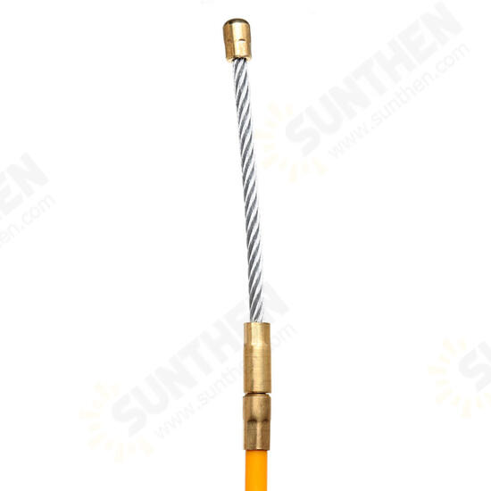 5/15/25m Length x 6mm Dia. Fiberglass Wire Cable Puller Tube Piercing Device Fiberglass Cable Puller 5/15/25m Length x 6mm Dia. Fiberglass Wire Cable Puller Tube Piercing Device Fiberglass Cable Puller