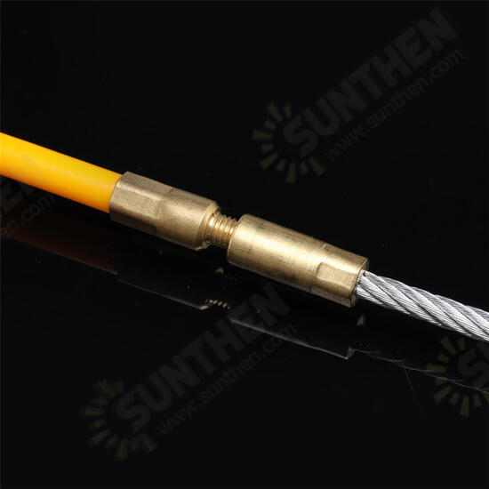 5/15/25m Length x 6mm Dia. Fiberglass Wire Cable Puller Tube Piercing Device Fiberglass Cable Puller 5/15/25m Length x 6mm Dia. Fiberglass Wire Cable Puller Tube Piercing Device Fiberglass Cable Puller