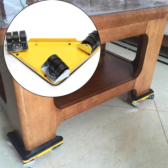 5PCS Furniture Lifter Moves Triple Wheels Mover Sliders Tools Kit Furniture Moving System 5PCS Furniture Lifter Moves Triple Wheels Mover Sliders Tools Kit Furniture Moving System