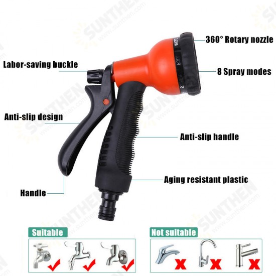 5Pcs Car Washing Kit High Pressure Power Washer Spray Nozzle Watering Garden