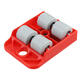 5Pcs Red Furniture Mover Heavy Duty Lifter Mover Transport Set Furniture Roller Tool