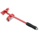 5Pcs Red Furniture Mover Heavy Duty Lifter Mover Transport Set Furniture Roller Tool