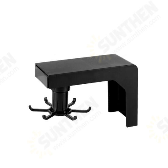 6 Hooks Kitchen Shelf Storage Rack Rotate Telescopic Punch Installation 6 Hooks Kitchen Shelf Storage Rack Rotate Telescopic Punch Installation