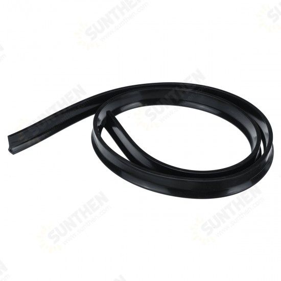 60/120/150/200cm Black Bathroom Water Stopper Silicone Water Retaining Strip Waterproof Kitchen Bathroom Sink Basin Stove Water Retaining Strip