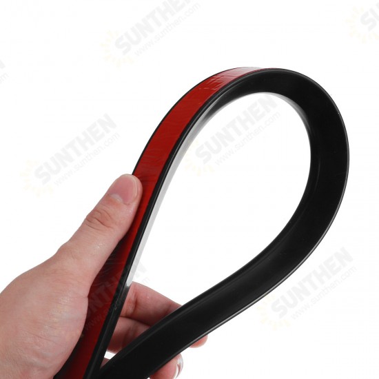 60/120/150/200cm Flexible Water-retaining Strip Bathroom Floor Partition Self-adhesive Mesa Silicone 360° Bending At Will Waterproof Strip -Black