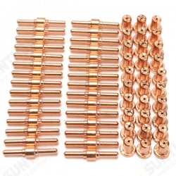 60pcs Consumables Extended Long Tip Electrodes and Nozzles for PT31 LG40 40A Air Plasma Cutter 60pcs Consumables Extended Long Tip Electrodes and Nozzles for PT31 LG40 40A Air Plasma Cutter