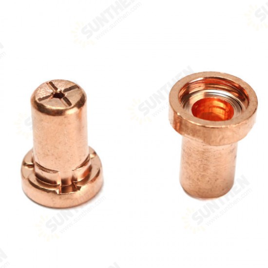 60pcs Consumables Extended Long Tip Electrodes and Nozzles for PT31 LG40 40A Air Plasma Cutter 60pcs Consumables Extended Long Tip Electrodes and Nozzles for PT31 LG40 40A Air Plasma Cutter