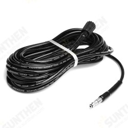 6M High Pressure Washer Hose Black 130Bar Washing Machine Car Wash For VAX